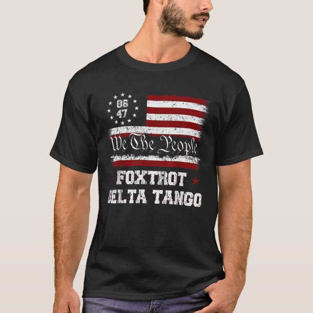 Camiseta 8647 Impugnación de tangos contra Trump (Anverso)