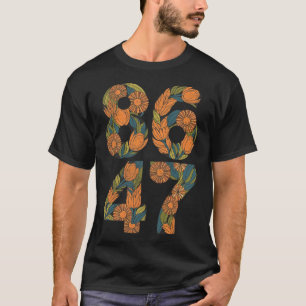 Camiseta 8647 Presidente liberal demócrata anti-floral de T
