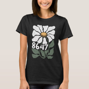 Camiseta 8647 Resistir Sutil Flor de Margarita Foxtrot Delt