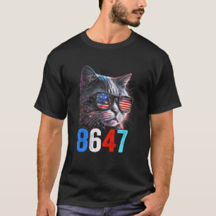 Camiseta 8647 retro 86 47 Amantes de los gatos