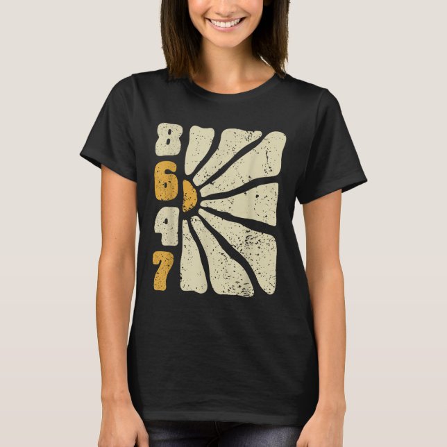 Camiseta 8647 Sutil Anti Trump 86 47 Floral Boho Style (Anverso)