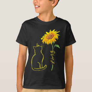 Camiseta 8647 Sutil Anti Trump 86 47 Gato Girasol Floral