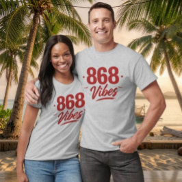 CAMISETA 868 VIBES - TEXTO ROJO