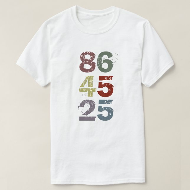 Camiseta 86 45 25 - acuse el triunfo con la 25ta enmienda (Diseño del anverso)