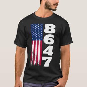 Camiseta 86 47 8647 Sutil anti Trump