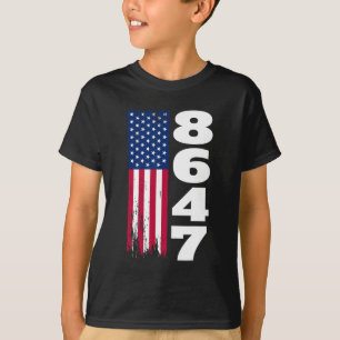 Camiseta 86 47 8647 Sutil anti Trump