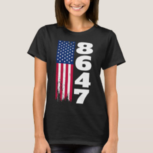 Camiseta 86 47 8647 Sutil anti Trump