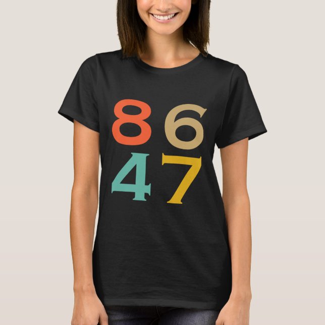 Camiseta 86 47 Impedimento contra Trump a Trump 2024 (Anverso)