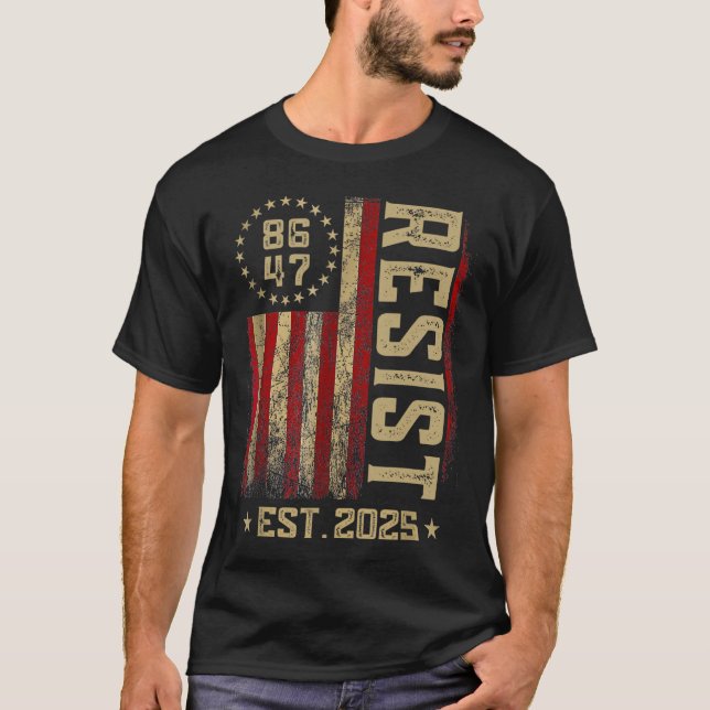 Camiseta 86 47 Impugnación contra Trump por resistencia a T (Anverso)