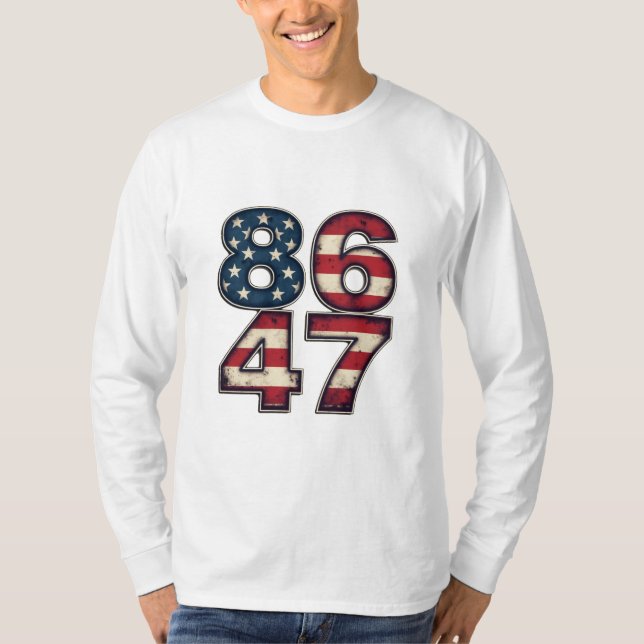 Camiseta 86 47 Orgulloso Día de toma de posesión del presid (Anverso)