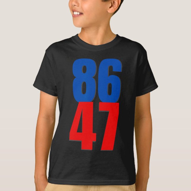 Camiseta 86 47 Protesta de Trump (Anverso)