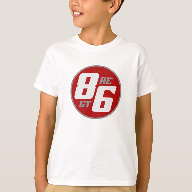 Camiseta ¿86 años o gt? (Anverso)