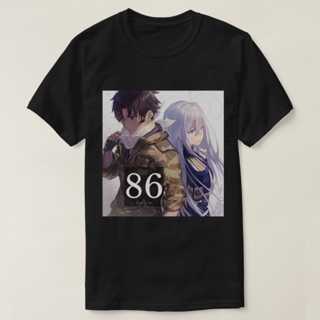 Camiseta 86 ochenta y seis anime (Diseño del anverso)