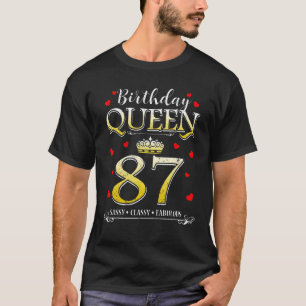 Camiseta 87 años y fabuloso 87 años 87º cumpleaños para las