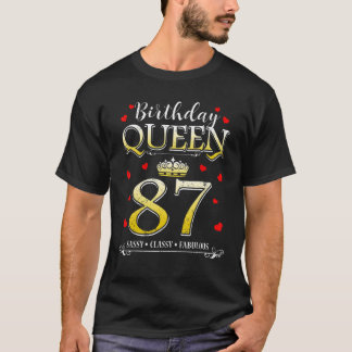 Camiseta 87 años y fabuloso 87 años 87º cumpleaños para las