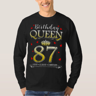 Camiseta 87 años y fabuloso 87 años 87º cumpleaños para las