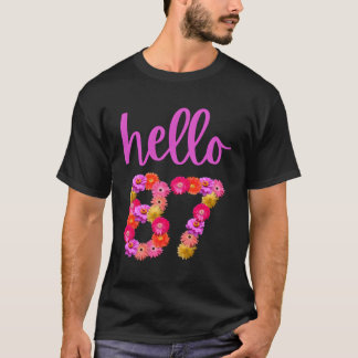 Camiseta 87 Flores Hola 87 Es Mi 87