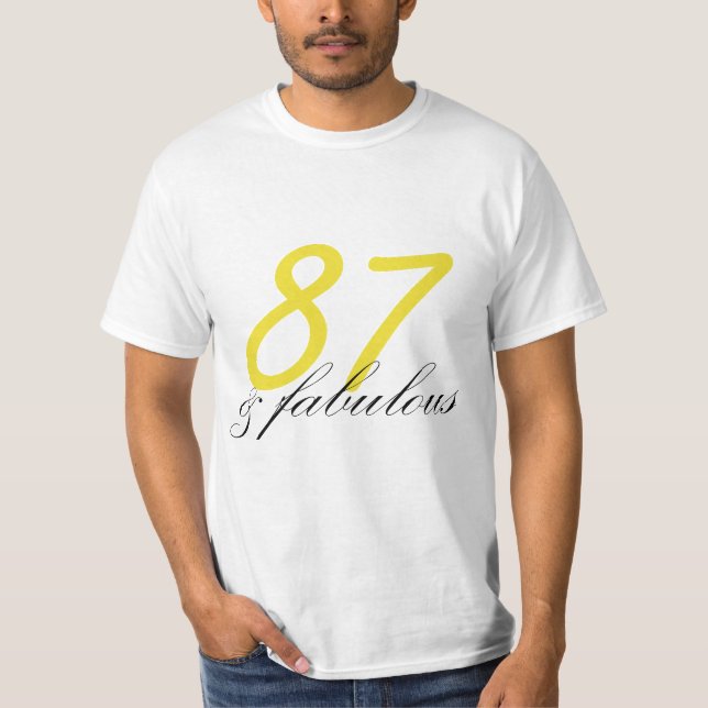 Camiseta 87 y fabuloso (Anverso)