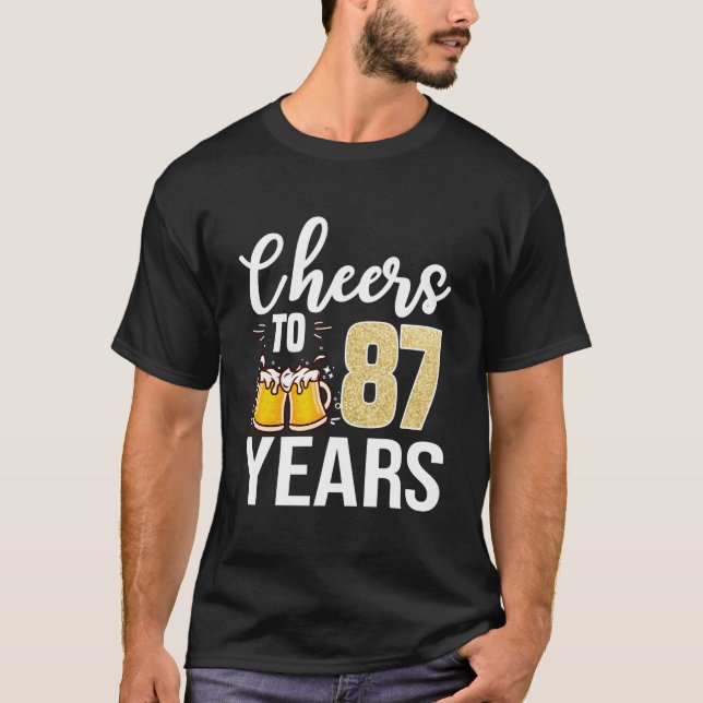 Camiseta 87Th Cheers To 87 Beer (Anverso)