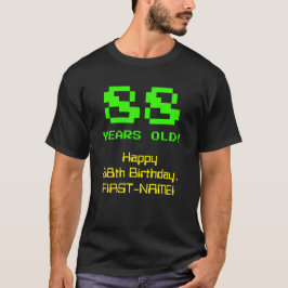 Camiseta 88º cumpleaños: Diversión, 8-bit look, Nerdy / Gee
