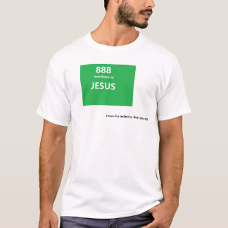Camiseta 888 se traduce a JESUS