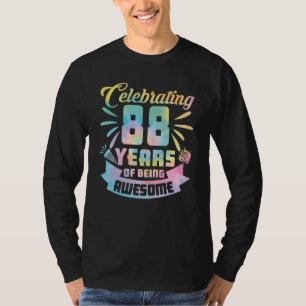 Camiseta 88.ª Idea De Cumpleaños Que Celebra 88 Años De Ser