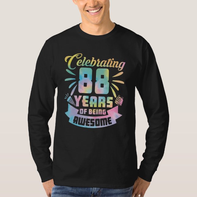 Camiseta 88.ª Idea De Cumpleaños Que Celebra 88 Años De Ser (Anverso)