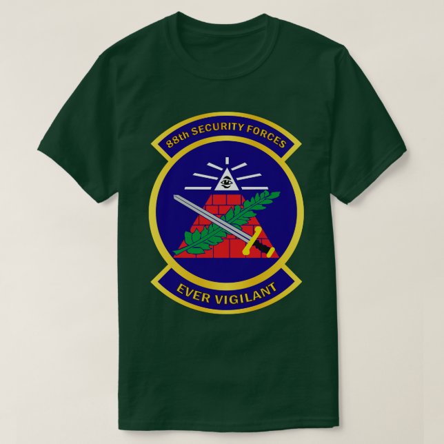 Camiseta 88.º Escuadrón de Seguridad dos Txt (Diseño del anverso)