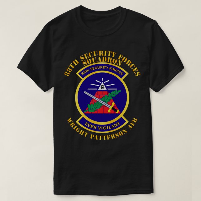 Camiseta 88.º Escuadrón de Seguridad Wright Pat AFB (Diseño del anverso)