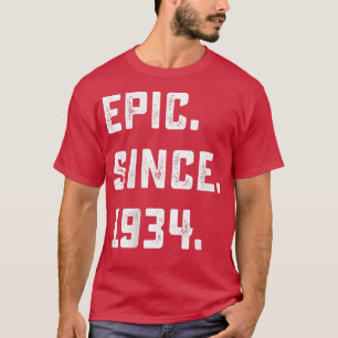 Camiseta 88.º regalo de cumpleaños Épica vintage desde 1934
