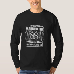Camiseta 88 Aniversario Boda Pareja Graciosa Casada 88 Y