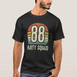 Camiseta 88 Cumpleaños 88 Fiesta Crew Squad 88th Bday Group
