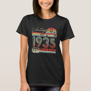 Camiseta 88 cumpleaños septiembre 1935 Cassette de época
