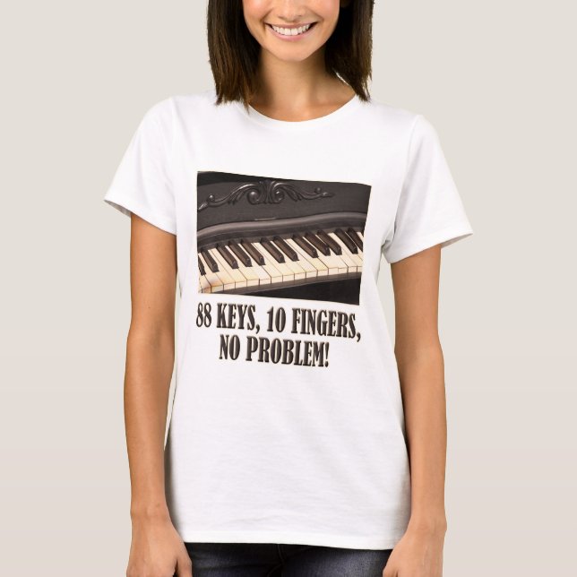 Camiseta 88 Llaves, 10 dedos, ¡No hay problema! (Anverso)