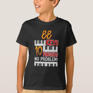 Camiseta 88 Llaves 10 dedos Piano