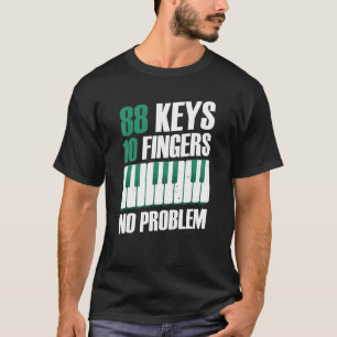Camiseta 88 teclas 10 dedos sin problemas piano