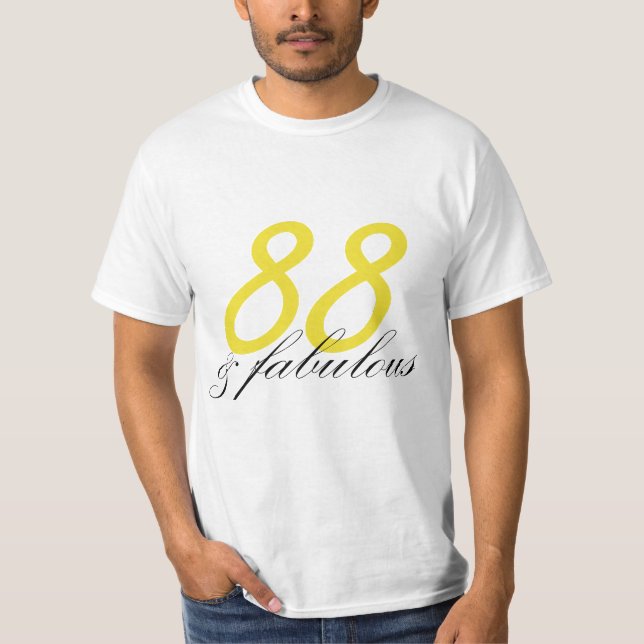 Camiseta 88 y fabuloso (Anverso)