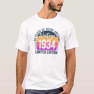 Camiseta 88 Years Of Being Awesome 1934 Birthday