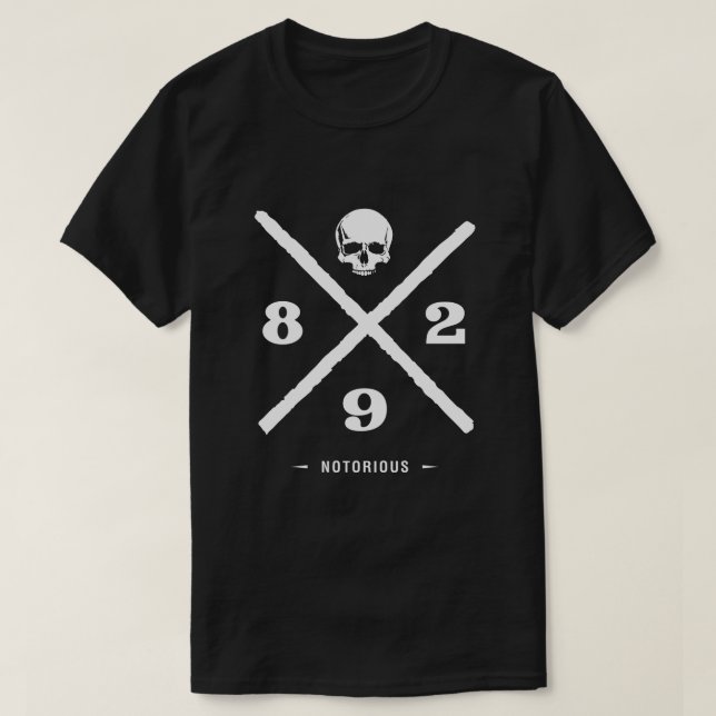 Camiseta 892 Notorio (Diseño del anverso)