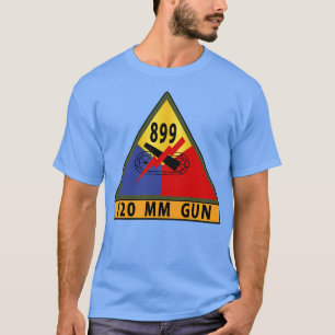 Camiseta 899º Batallón de tanques SSI con 120 MM Banda de n