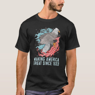 Camiseta 89.º cumpleaños haciendo grande a Estados Unidos d
