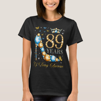 Camiseta 89 Años De Ser Sorprendente 89 Años O