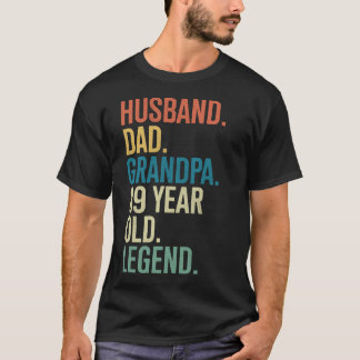 Camiseta 89th Birthday Husband Dad Grandpa Year Old Legend