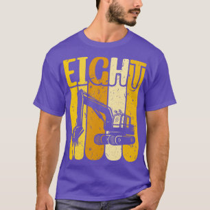 Camiseta 8.ª Excavadora de Camiones de Construcción de Cump