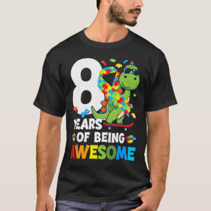 Camiseta 8.ª fiesta de cumpleaños del autismo Autista de oc