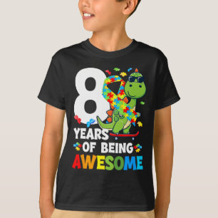 Camiseta 8.ª fiesta de cumpleaños del autismo Autista de oc