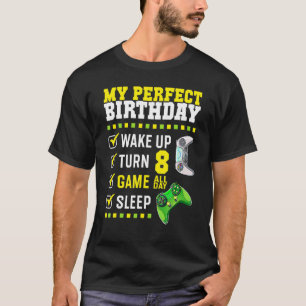 Camiseta 8.ª Fiesta De Cumpleaños Perfecta Para Jugador De