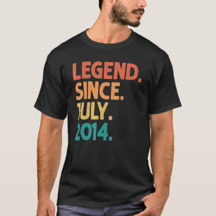 Camiseta 8.ª leyenda de cumpleaños desde julio de 2014 8 añ