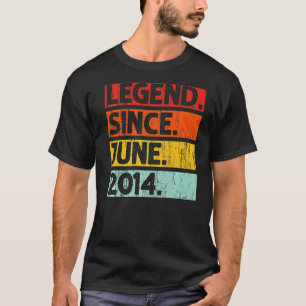 Camiseta 8.ª leyenda de cumpleaños desde junio de 2014 de 8