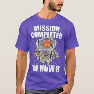 Camiseta 8.ª Misión Astronauta de Bday completada el 8.º cu